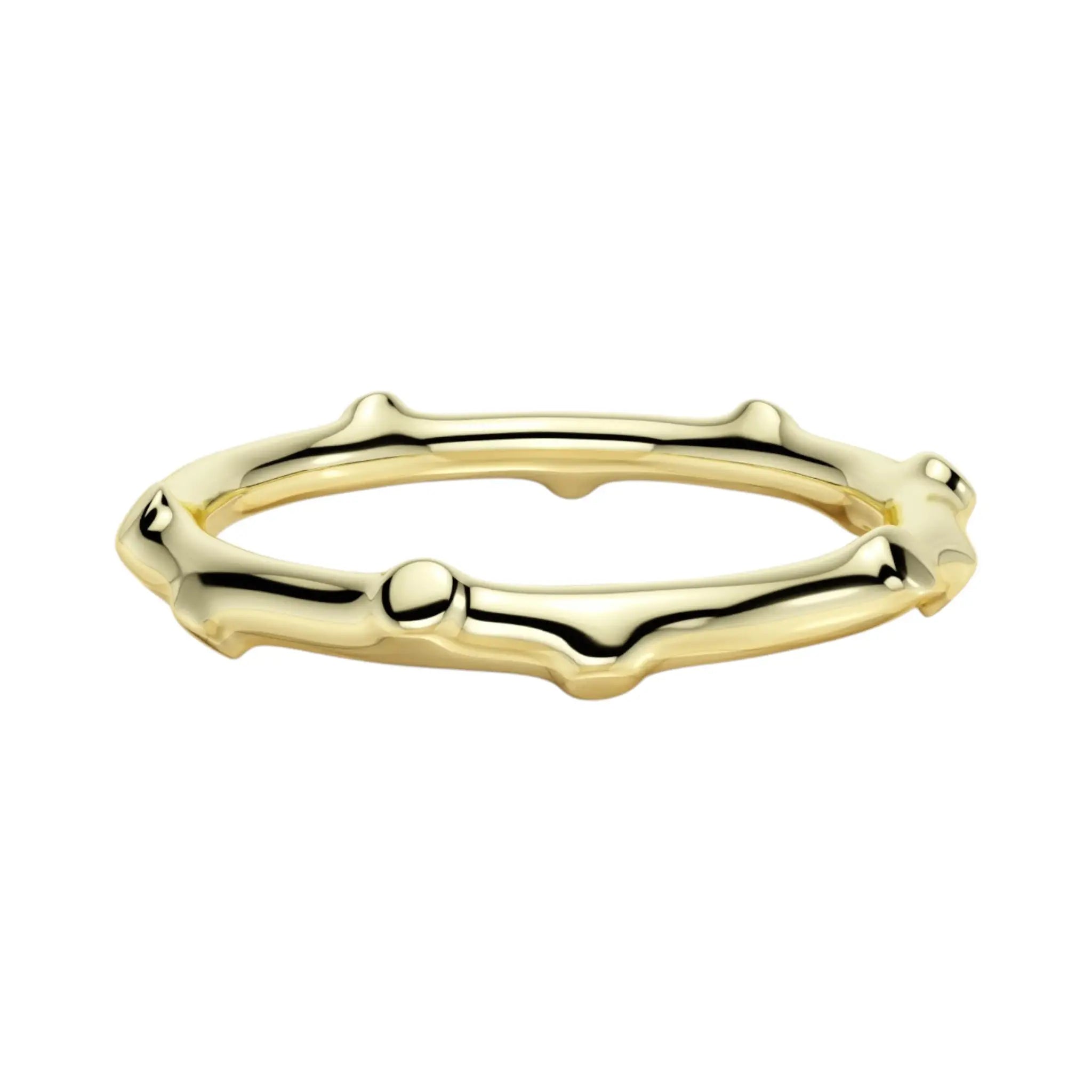 Thallo Branch Ring in 14K gold featuring delicate nature-inspired design handcrafted in NYC